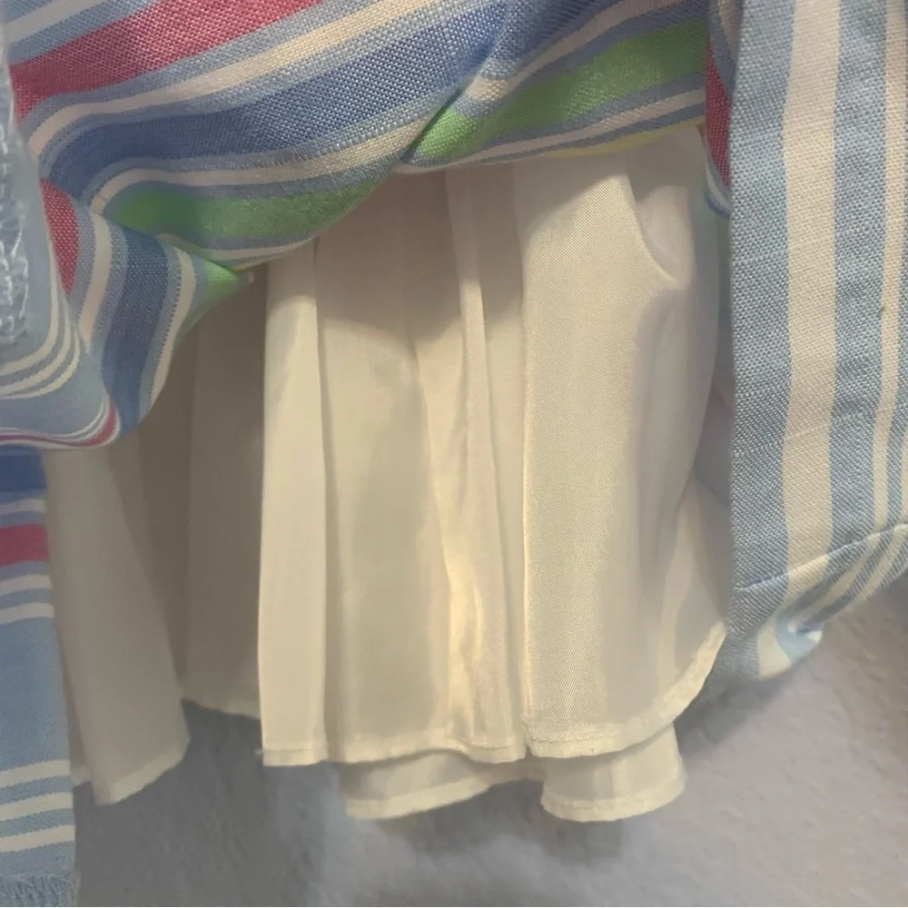 Bonnie Jean Toddler Girl Striped Bow Flutter Sleeves Fit And Flare Dress